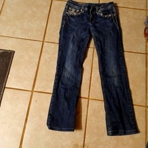 Girls studded jeans size 5